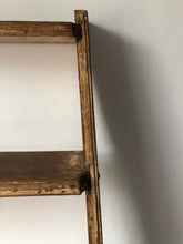 Load image into Gallery viewer, Antique Oak Library Steps / Ladder (UK SHIPPING ONLY)