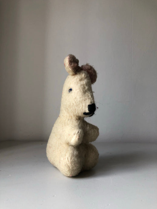 Vintage White Stuffed Bear