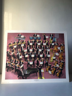 Original 1950s School Poster, ‘The Orchestra’
