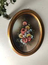 Load image into Gallery viewer, Vintage floral painting