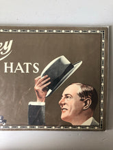 Load image into Gallery viewer, Vintage Hat Advertising Display Poster