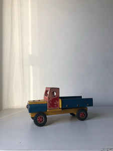 Old wooden toy truck