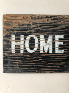 Vintage ‘Home/Away’ Wooden sign