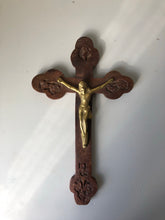 Load image into Gallery viewer, Antique French Wooden Crucifix