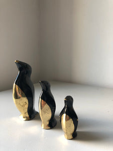 1940's Brass Penguin Family