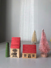 Load image into Gallery viewer, 1950s German Wooden Christmas Village Set, Narrow House