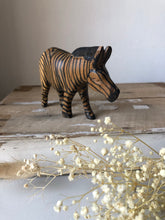 Load image into Gallery viewer, Vintage Hand Carved Zebra