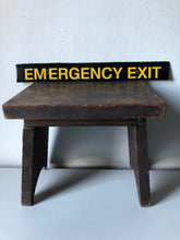 Load image into Gallery viewer, Vintage ‘Emergency Exit’ sign