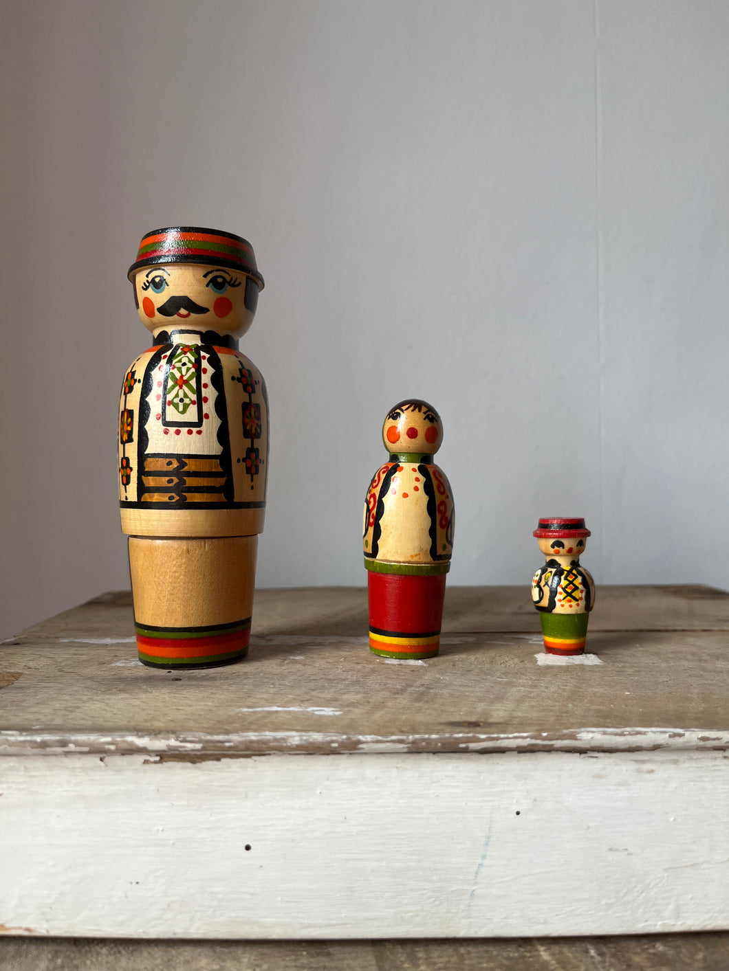 Vintage Russian Family Nesting dolls