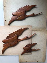 Load image into Gallery viewer, Vintage Wooden Flying Birds / Cranes