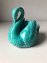 Load image into Gallery viewer, Vintage Turquoise Pottery Swan