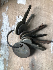 Set of Vintage Locker Room keys