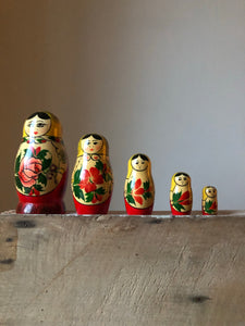 Vintage Russian Nesting Dolls