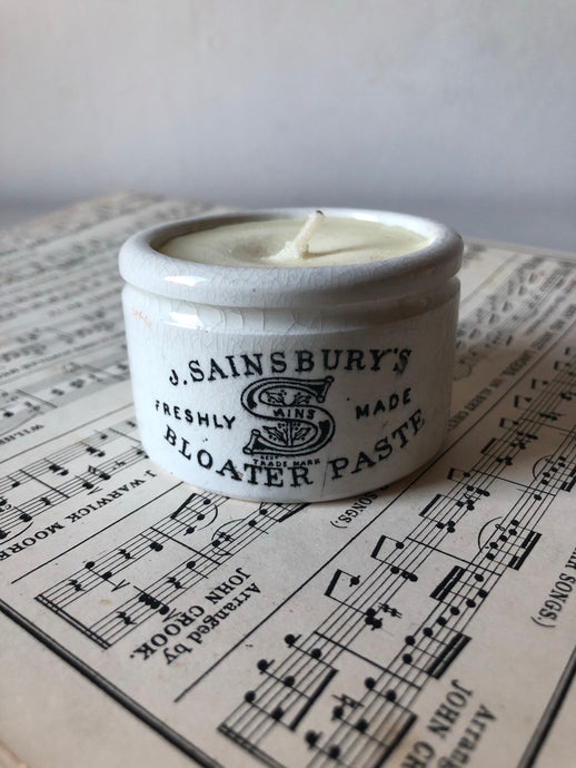 Antique Sainsbury’s Jar Candle, Sweet orange and Rosemary