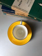 Load image into Gallery viewer, Vintage Coffee Cup and Saucer in Yellow