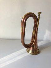 Load image into Gallery viewer, Vintage Brass and Copper Bugle Horn