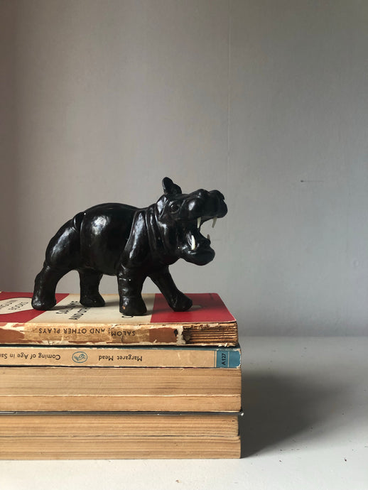 Vintage Leather Hippo