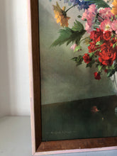Load image into Gallery viewer, Vintage Framed Floral Print