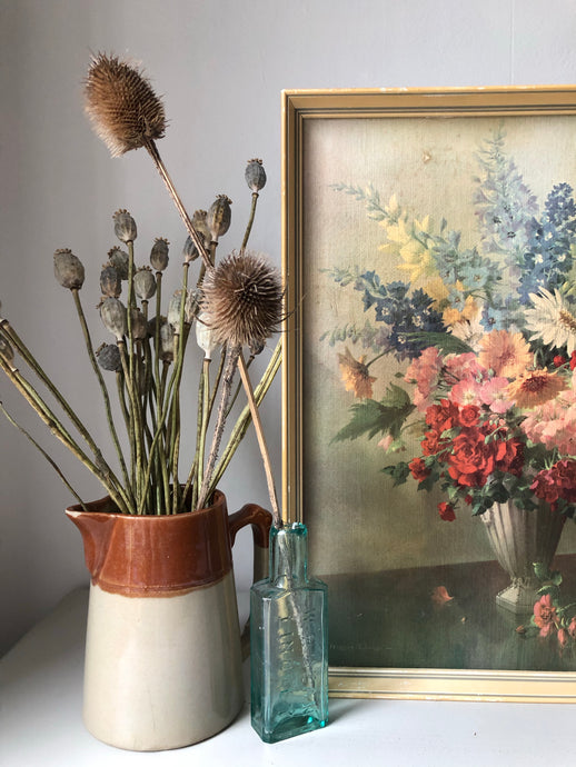 Vintage Framed Floral Print