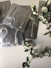 Load image into Gallery viewer, Vintage Aluminium numbers