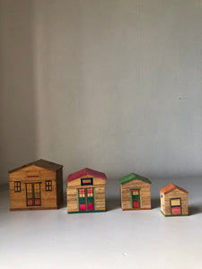 Vintage Wooden Nesting Houses