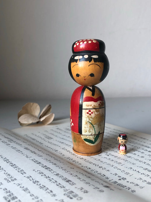 Pair of Vintage Kokeshi Nesting Dolls