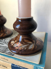 Load image into Gallery viewer, Pair of Vintage Studio Pottery Candle Holders