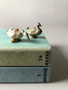 Pair of Antique Lead Ducks
