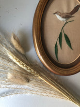 Load image into Gallery viewer, Pair of Framed Vintage Bird Embroidery