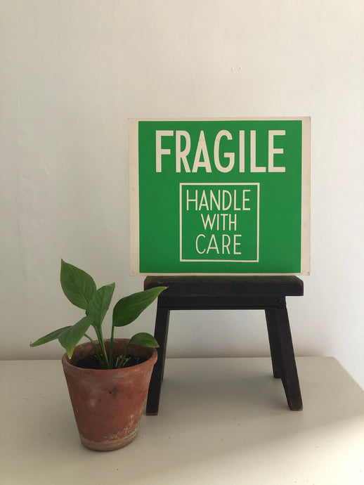 Vintage Double sided Sign, 'HIGHLY FLAMMABLE'