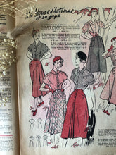 Load image into Gallery viewer, 1950s French Fashion Newspaper