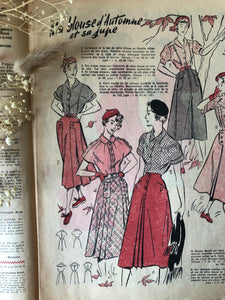 1950s French Fashion Newspaper