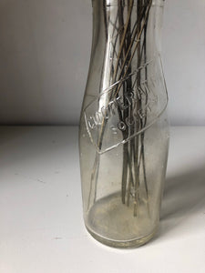 Vintage Glass Milk Bottle