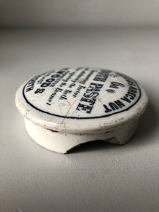 Antique Chemist Tooth Paste Pot Lid