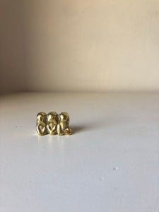 Small Vintage Brass Monkeys