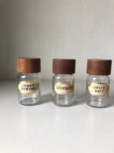 Load image into Gallery viewer, Set of 7 Vintage Spice Jars