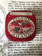 Load image into Gallery viewer, Vintage ‘Pigeon Brand’ ink tin