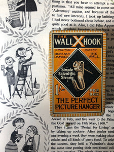 Vintage ‘Wall Hook’ orange tin