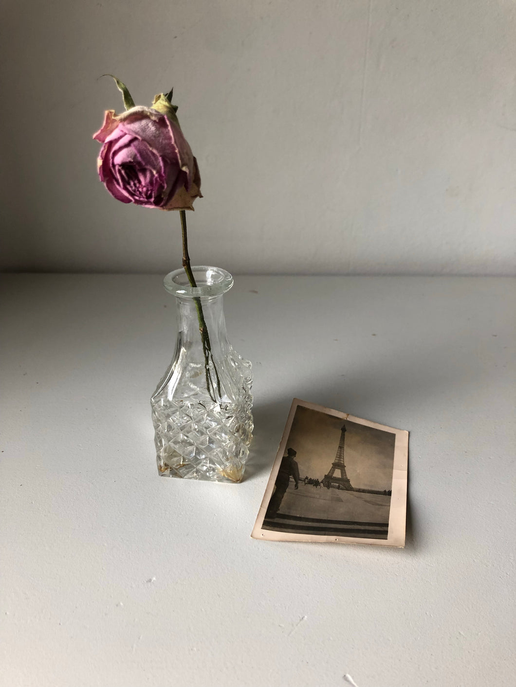 Vintage Cut Glass Perfume Bottle