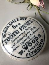 Load image into Gallery viewer, Antique Chemist Tooth Paste Pot Lid