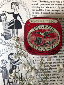 Vintage ‘Pigeon Brand’ ink tin