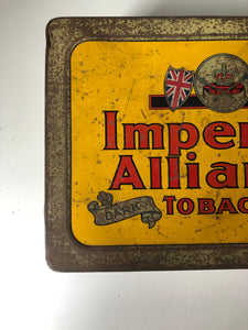 Large vintage ‘Imperial Alliance’ Tobacco tin
