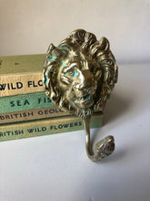 Load image into Gallery viewer, Vintage Brass Lion Hook