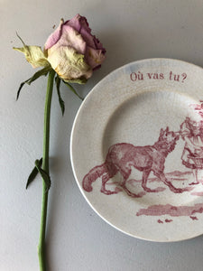Antique French Mini Plate